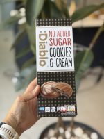 کوکی شکلاتی با مغزی براونی و رویه شکلاتی بدون قند