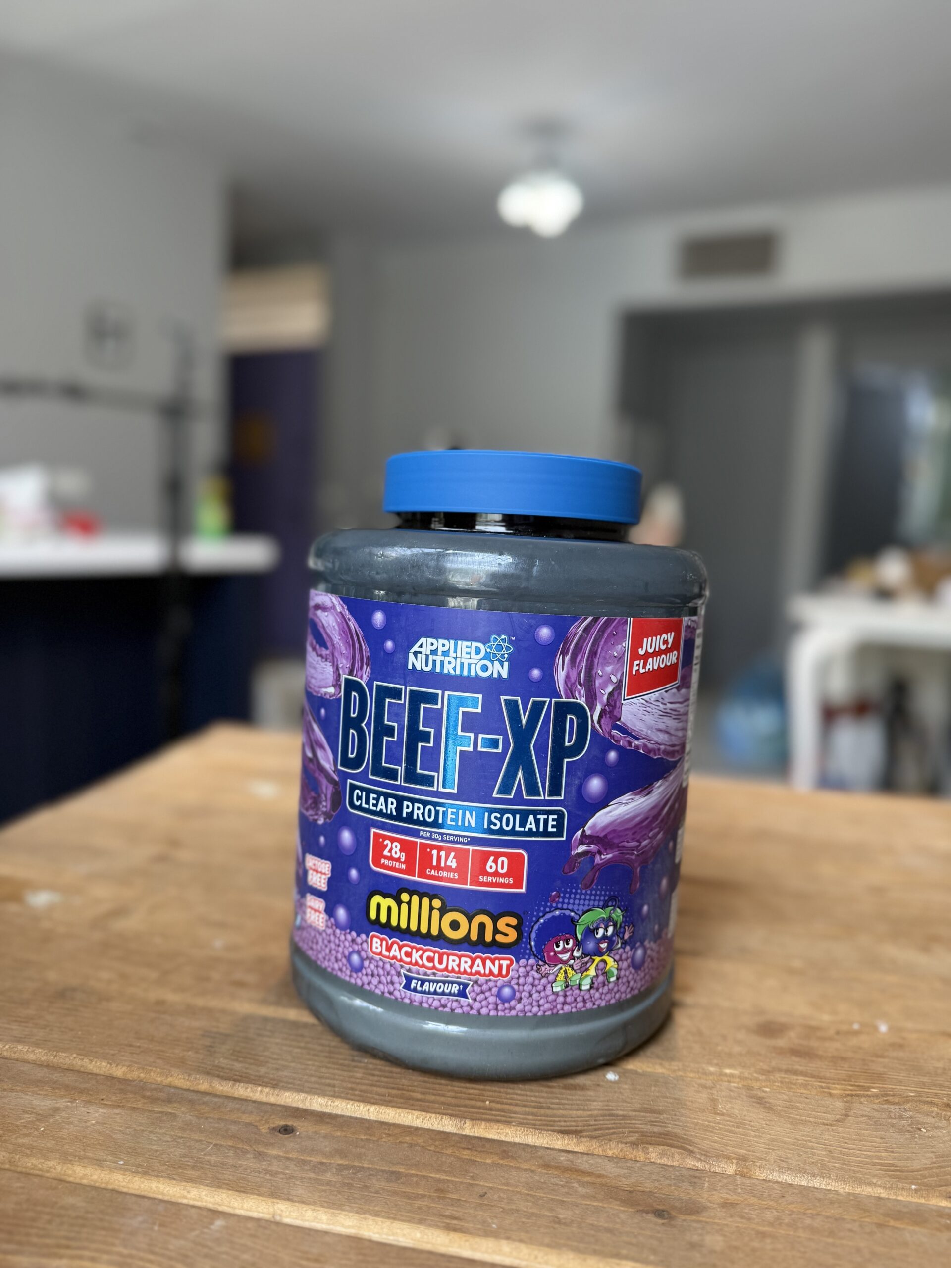 IMG_2327 بیف ایکس پی اپلاید BEEF-XP clear protein Isolate Millions blackcurrant - Image 1