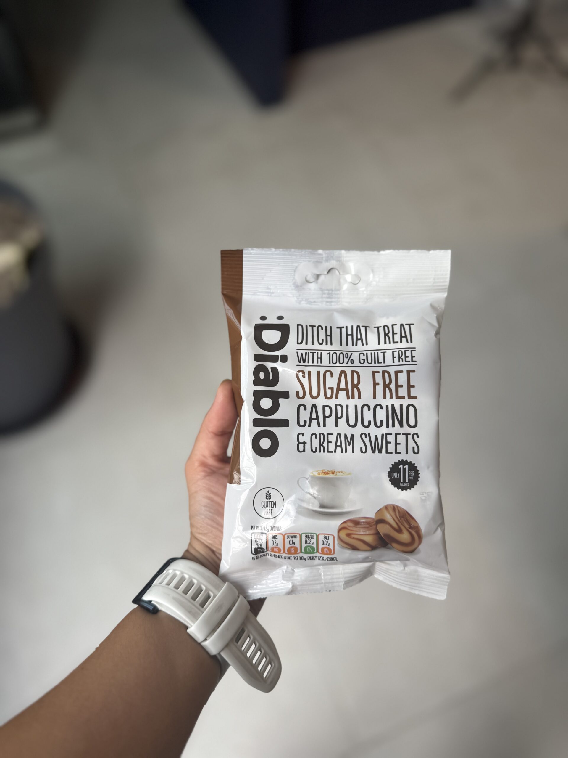 IMG_5061 آبنبات بدون قند و گلوتن فری Diablo طعم کاپوچینو - Image 1