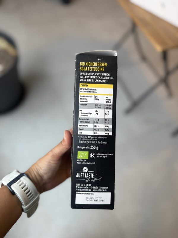 اسپاگتی نخود و سویا just taste  گلوتن فری وگان - Image 2