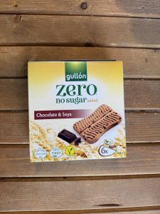 بیسکوئیت بدون شکر با شکلات چیپسی و آرد سویا