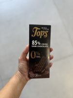 شکلات تلخ 85% tops بدون شکر افزوده