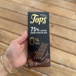 شکلات تلخ 75% tops بدون شکر افزوده