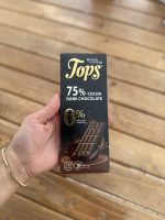 شکلات تلخ 75% tops بدون شکر افزوده