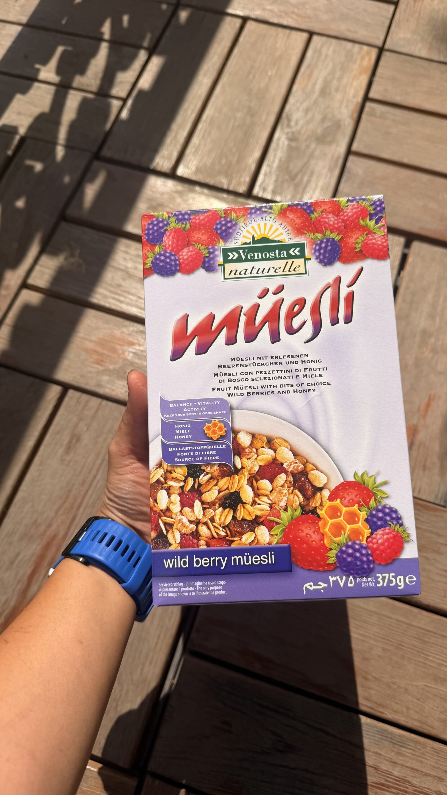 IMG_2396 موسلی میوه های جنگلی و عسل ونوستا 375 گرم Venosta Wild Berry Muesli - تصویر 1