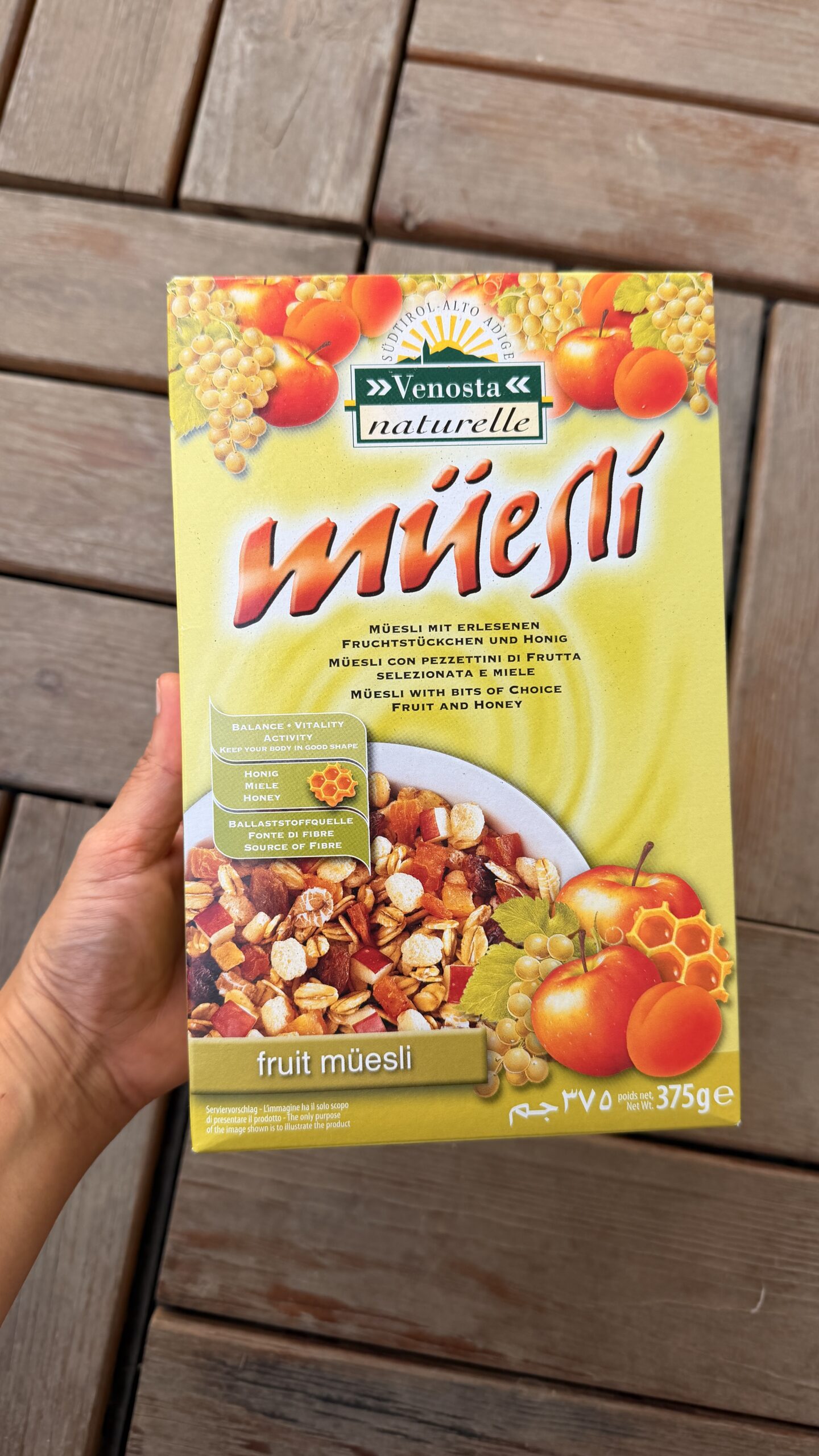 IMG_2587 موسلی میوهای Venosta Fruit Muesli ایتالیایی - تصویر 1