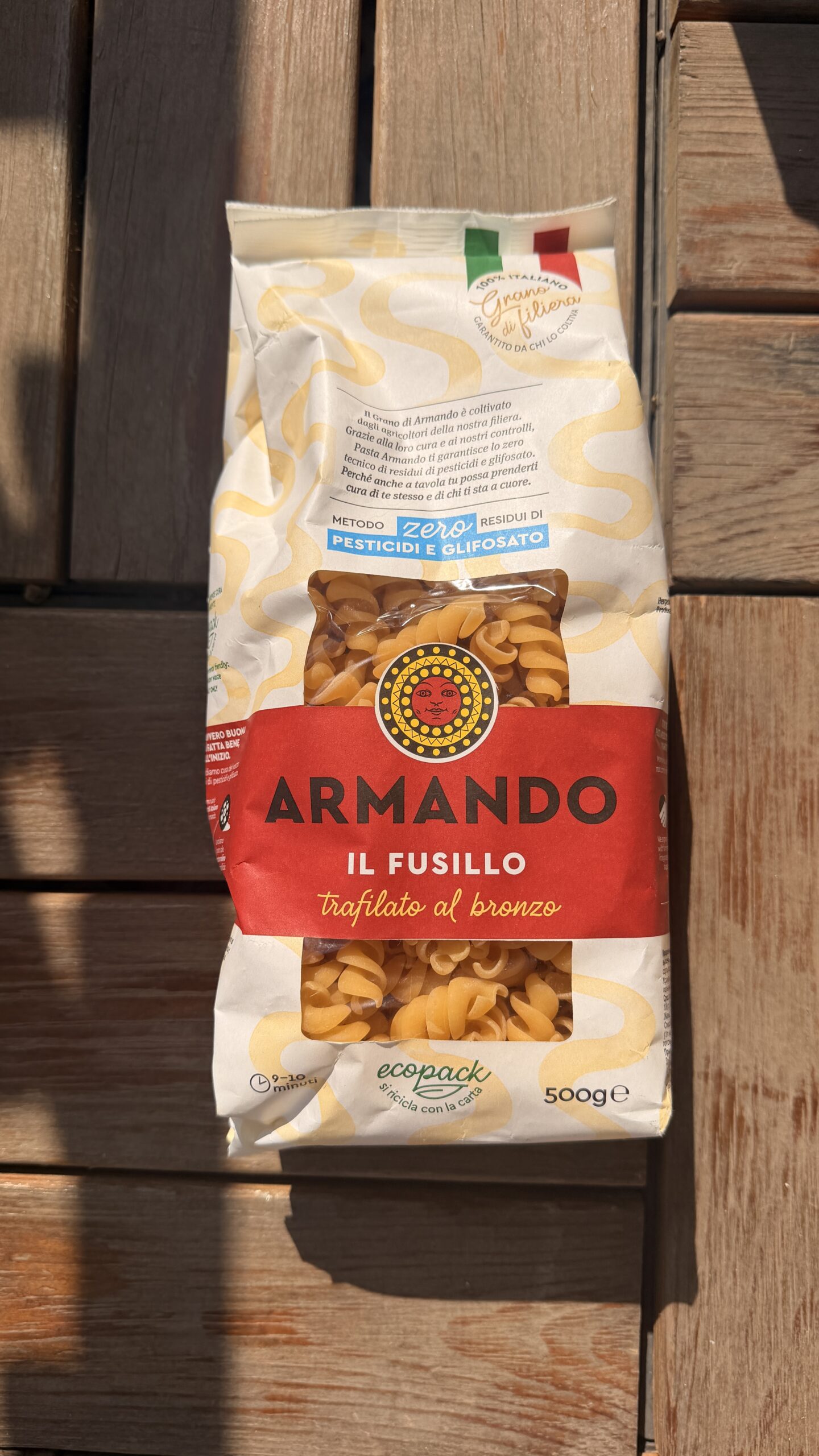 IMG_3913 پاستا فوسیلی گندم دوروم آرماندو (Armando IL FUSILLO) ۵۰۰ گرم - تصویر 1