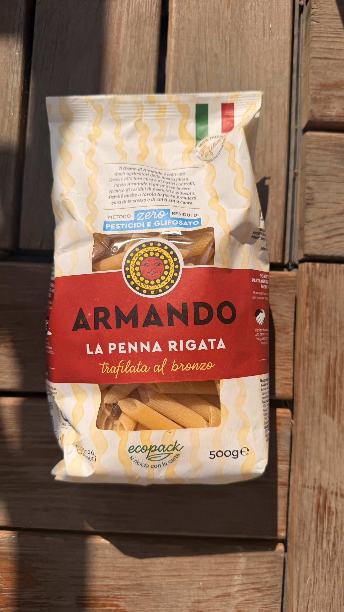 IMG_3917 پاستا پنه ریگاته گندم دوروم آرماندو (Armando La Penna Rigata) ۵۰۰ گرم - تصویر 1
