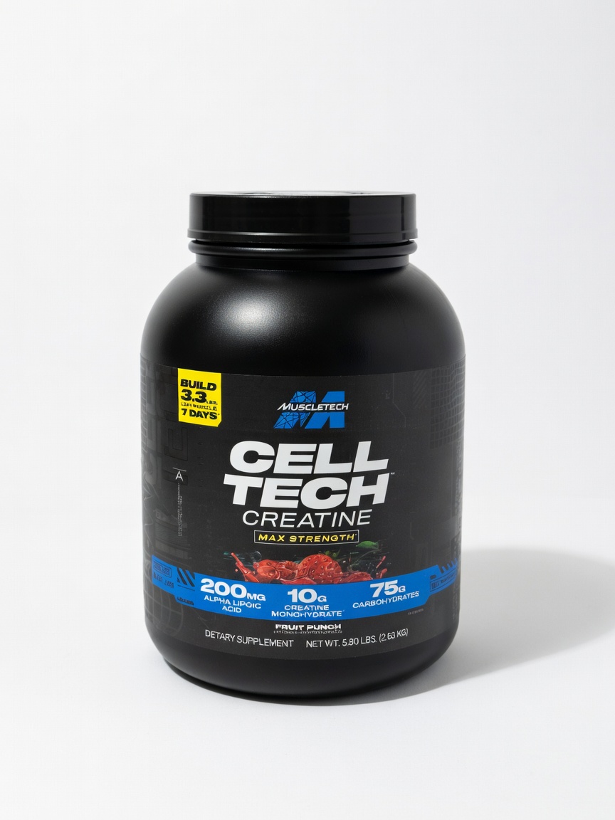 کراتین کراتین ماسل تک حاوی کربوهيدرات Cell Tech Max Strength طعم مخلوط میوه ای 2.63 کیلوگرم - تصویر 1