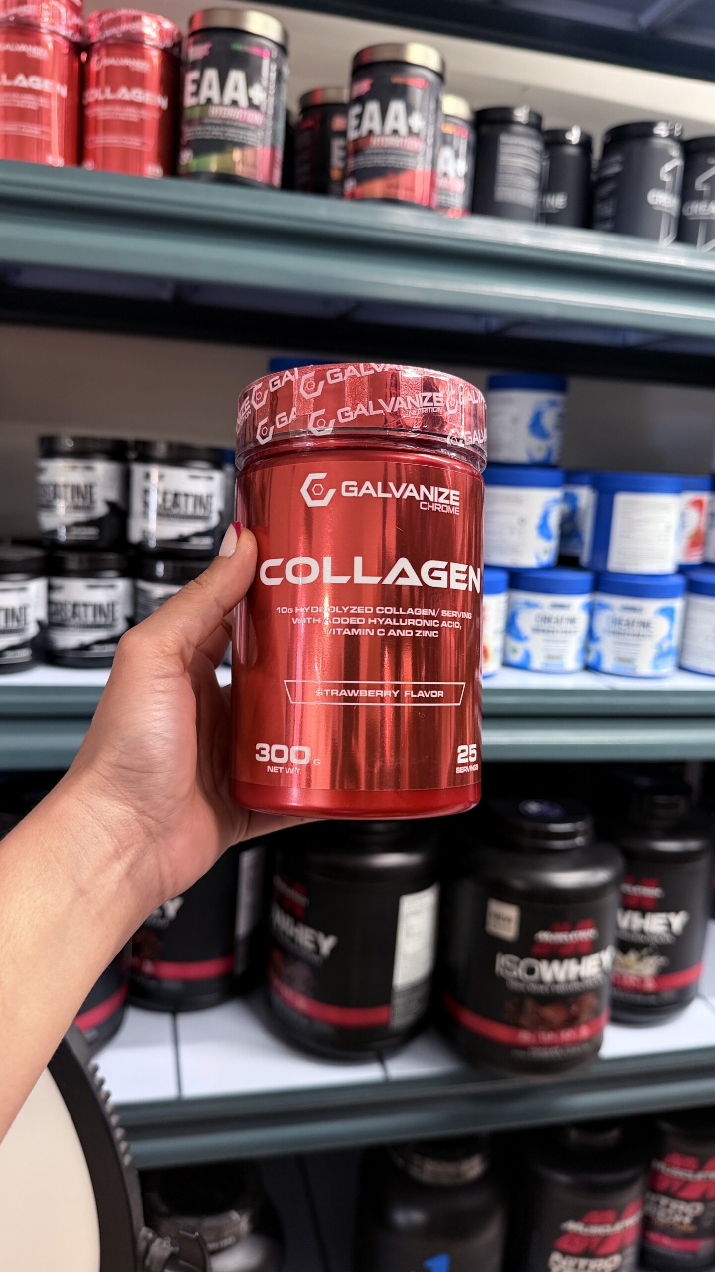 IMG_6591 کلاژن گالوانیزه نوتریشن توتفرنگی 300 گرم Galvanize Nutrition Collagen Strawberry - تصویر 1