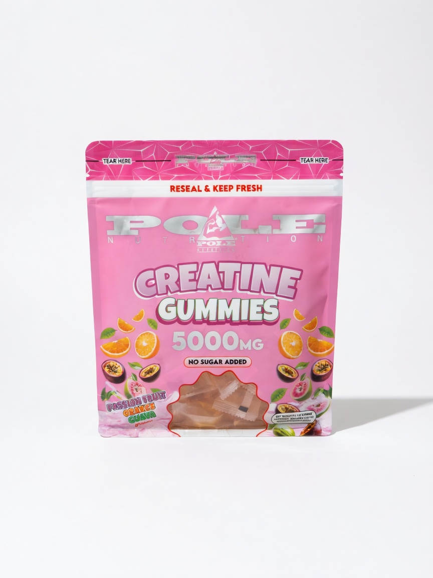 CYEZ7692 کراتین مونوهیدرات پاستیلی Pole Nutrition پشنفروت، پرتقال و گواوا 300 گرم - تصویر 1
