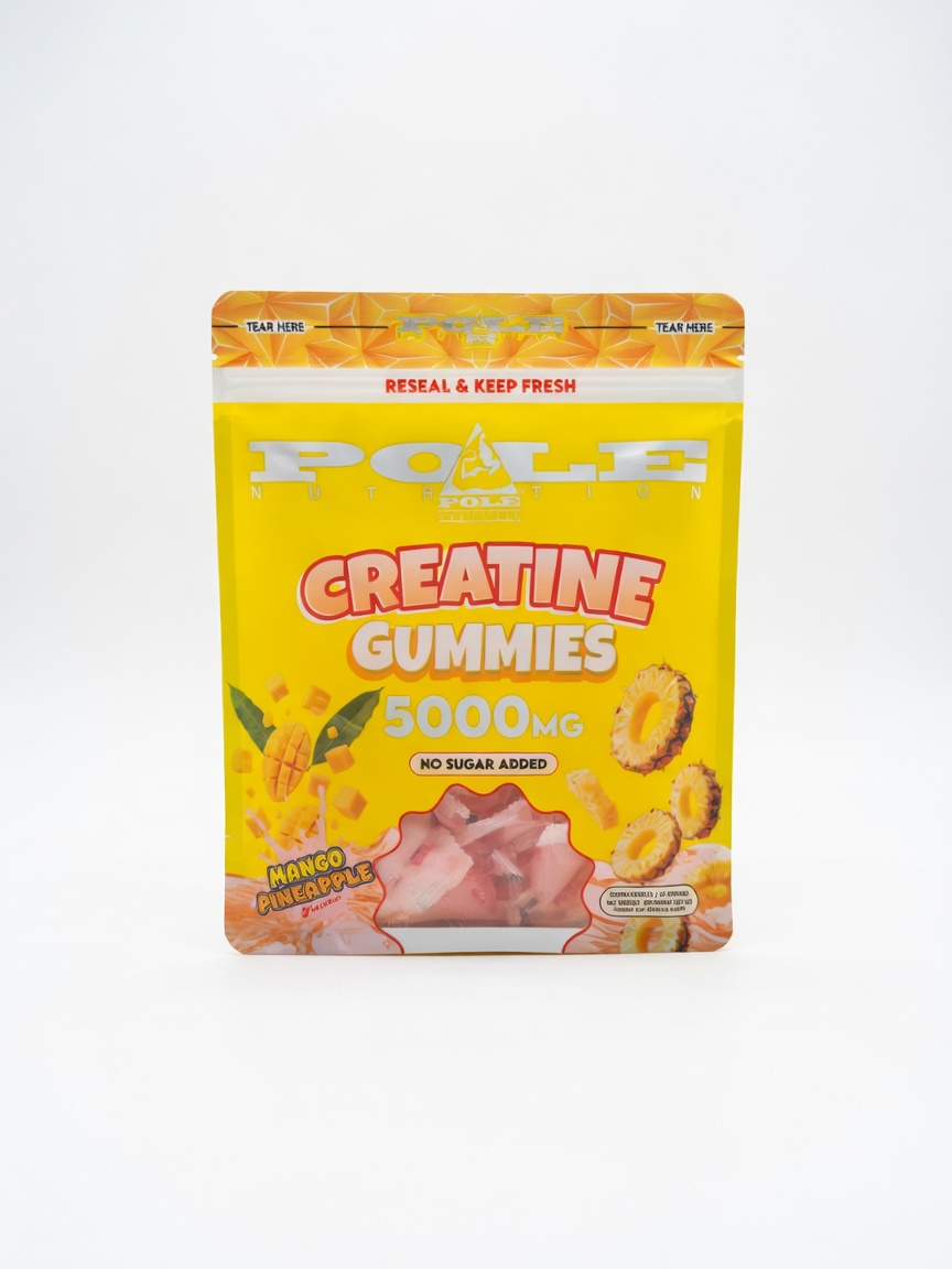 DVMH1594 کراتین مونوهیدرات پاستیلی Pole Nutrition انبه آناناس 300 گرم - تصویر 1