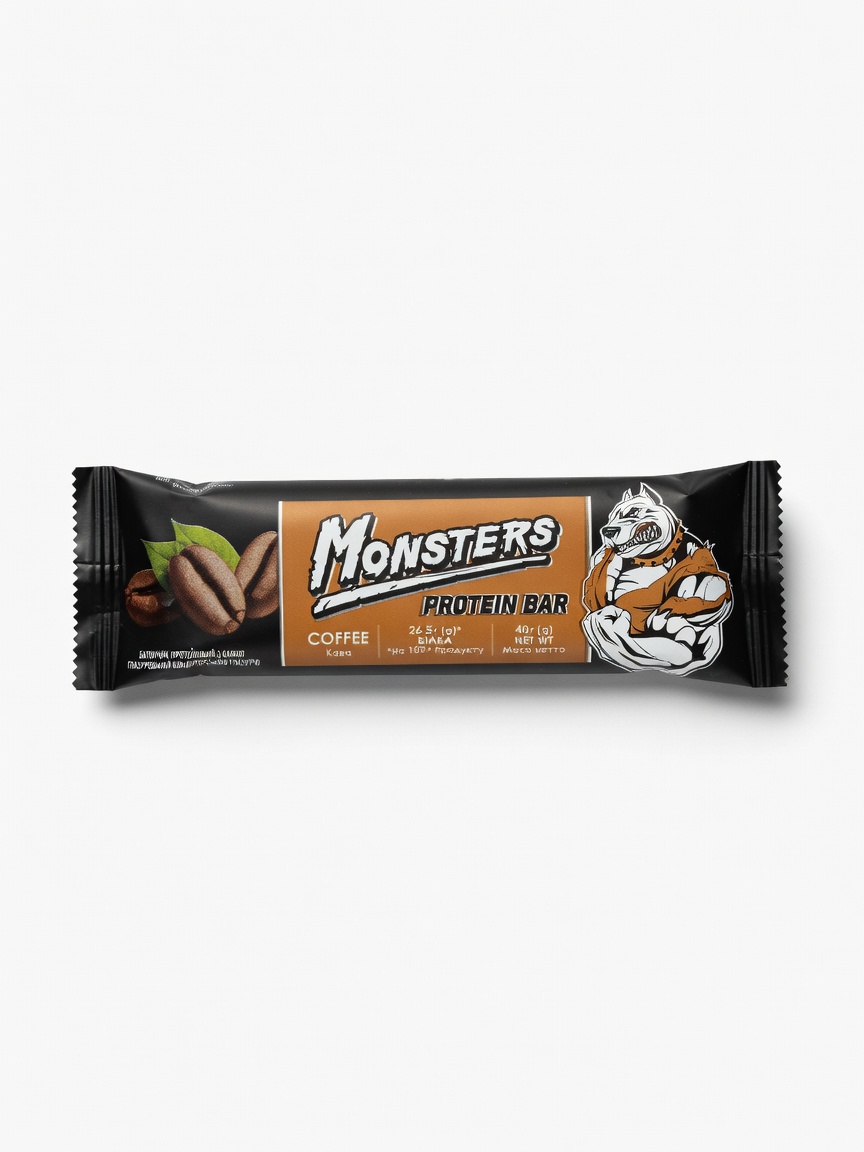 IMG_6026 پروتئین بار Monsters با طعم قهوه - تصویر 1